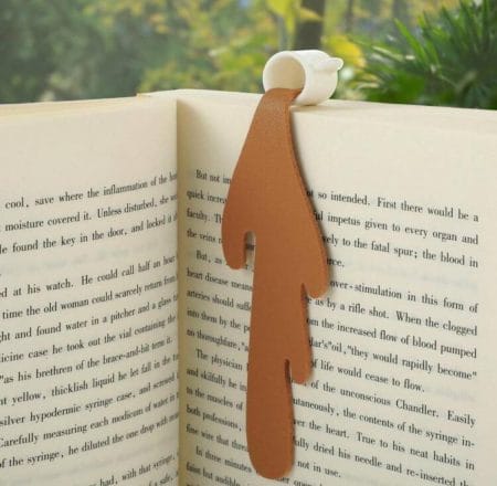 Overflowing coffee cup bookmark
